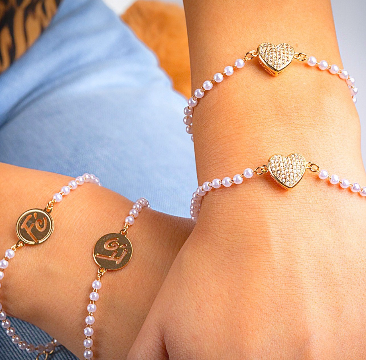 Synthetic Pearls Bracelets