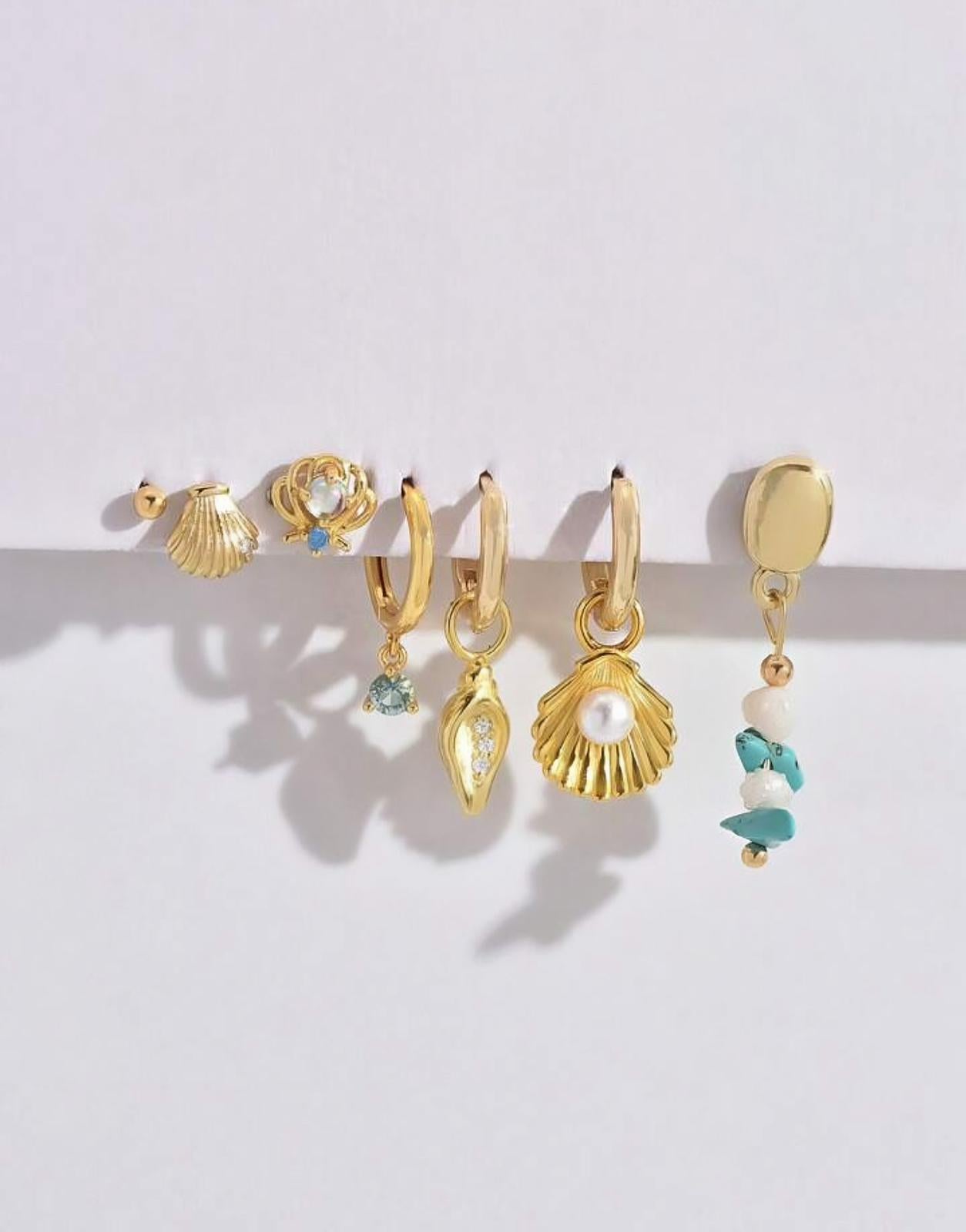 Fine Jewelry Earrings Set of 14 pcs