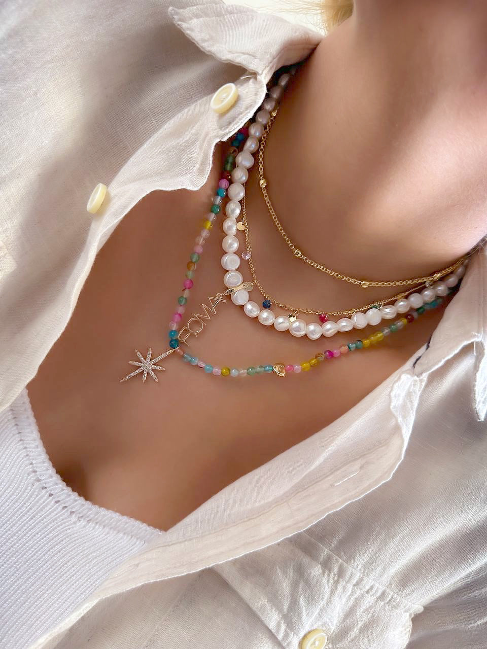 Mix and Match 4 Type Necklaces Chokers