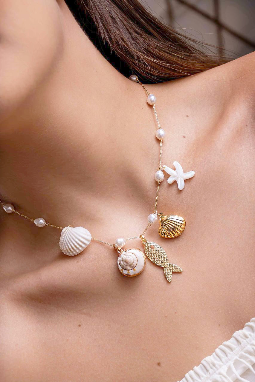 Beach Necklace & Earrings Set
