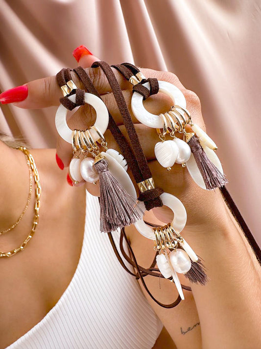 Long Double 65cm Necklaces with Mixed Pendant