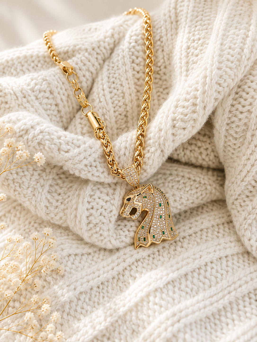 Spiga Chain Necklaces with Pendants Swarovski