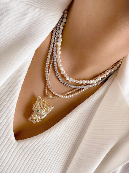 Necklaces with Cat Had Pendants