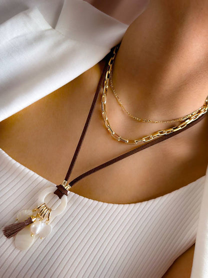 Long Double 65cm Necklaces with Mixed Pendant