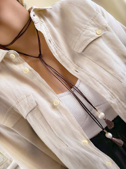 Long Double Necklaces Bracelets Multiple Layout
