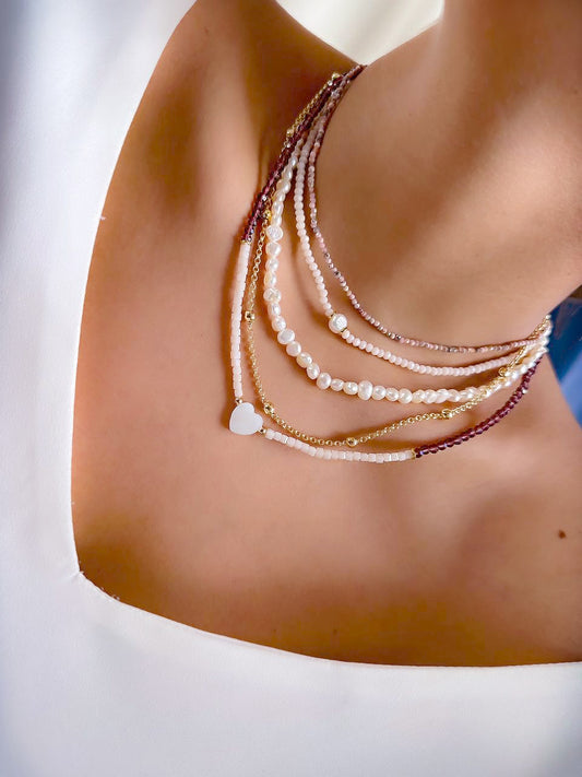Mix and Match Beaded Necklace Chokers Sets
