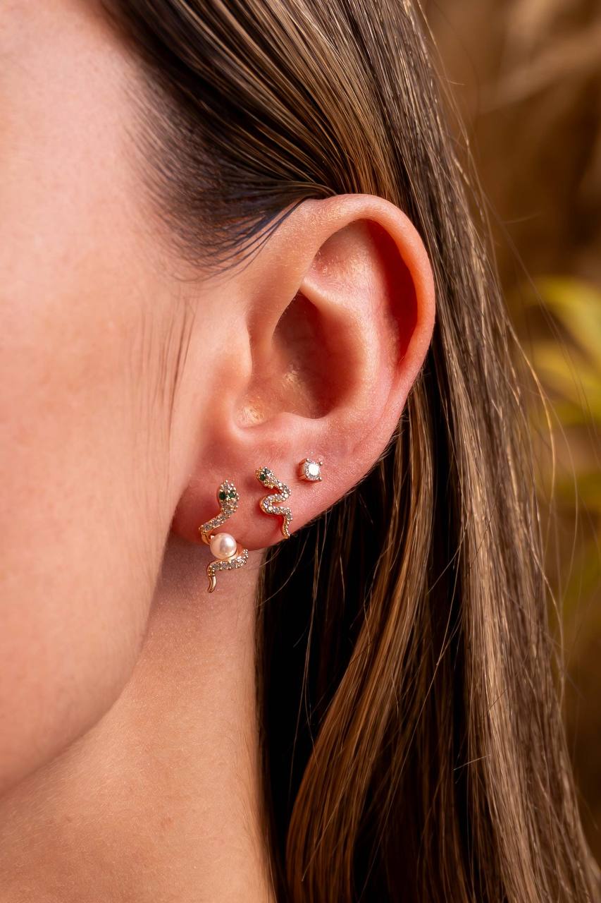 Trios Stud Earrings Set Swarovski
