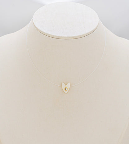 Mother of Pearls Transparent Nylon Choker 30cm
