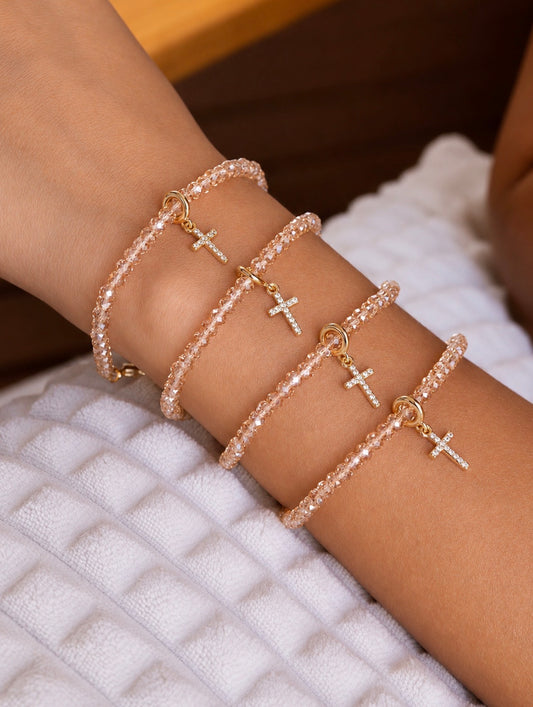Glass Crystal Bead Bracelets