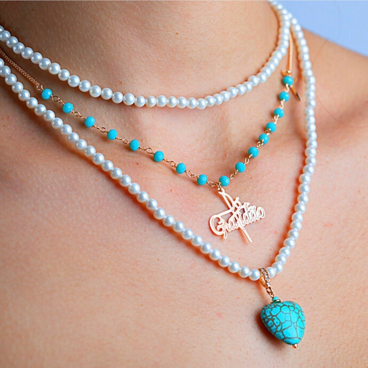 Mix and Match 3 Type Necklaces Choker