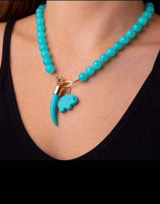 Jade Stone Necklaces with Pendants