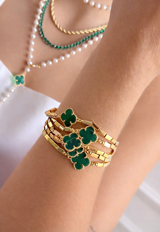 Green Clover Bracelets