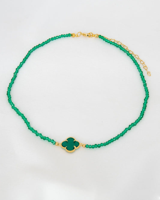 Rock Crystal Choker with Clever Pendant