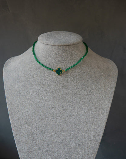 Rock Crystal Choker with Clever Pendant