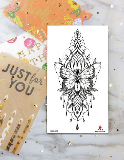 1 Sheet Washable Temporary Tattoo