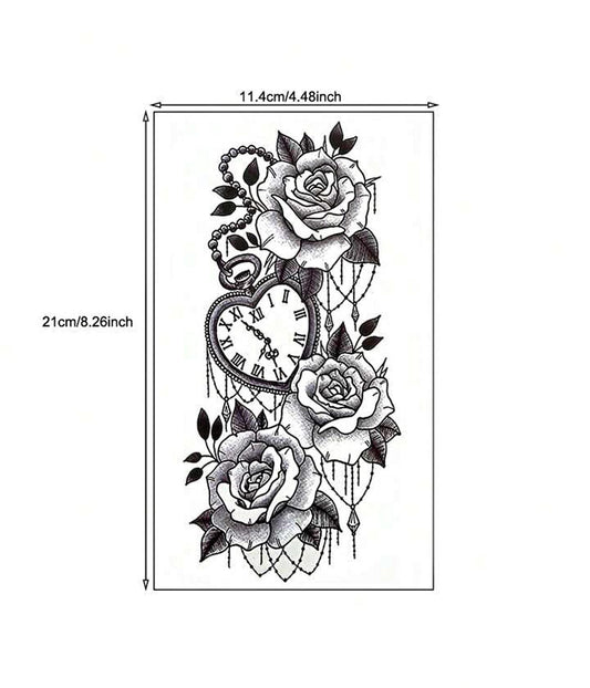 1 Sheet Washable Temporary Tattoo