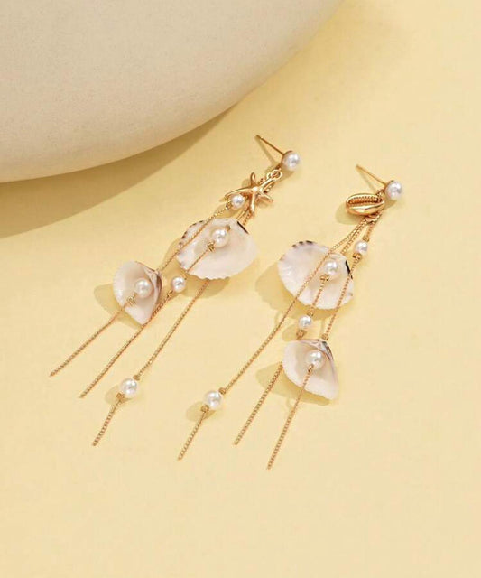 Summer Ocen Style Drop Earrings with Mixing Sea Pendants
