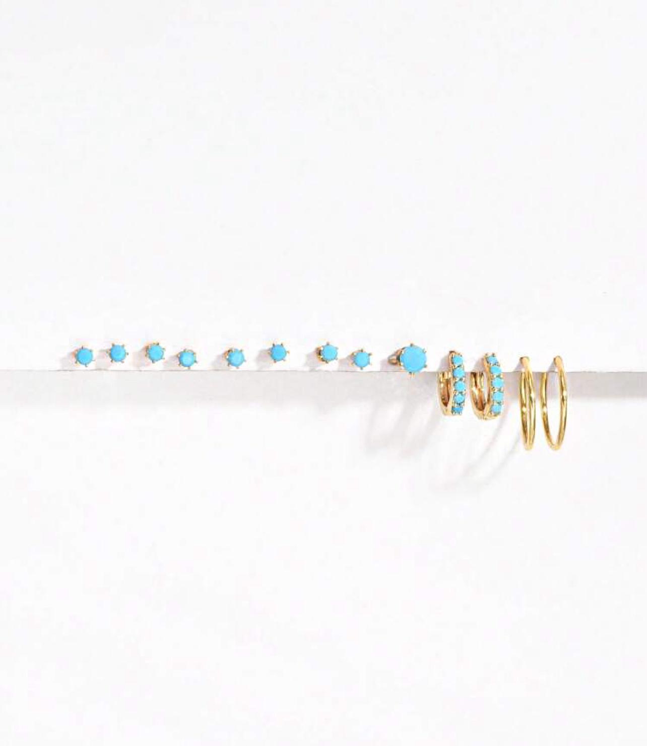 Fine Jewelry Earrings Set of 13 pcs