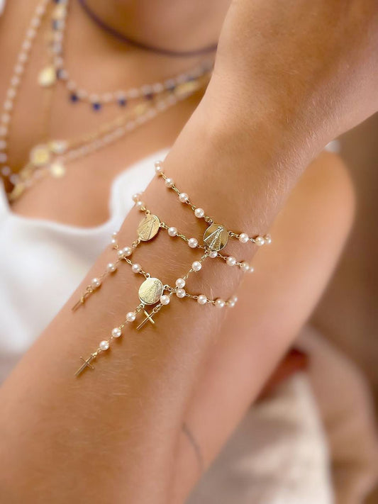 Charm Bracelet with Cross