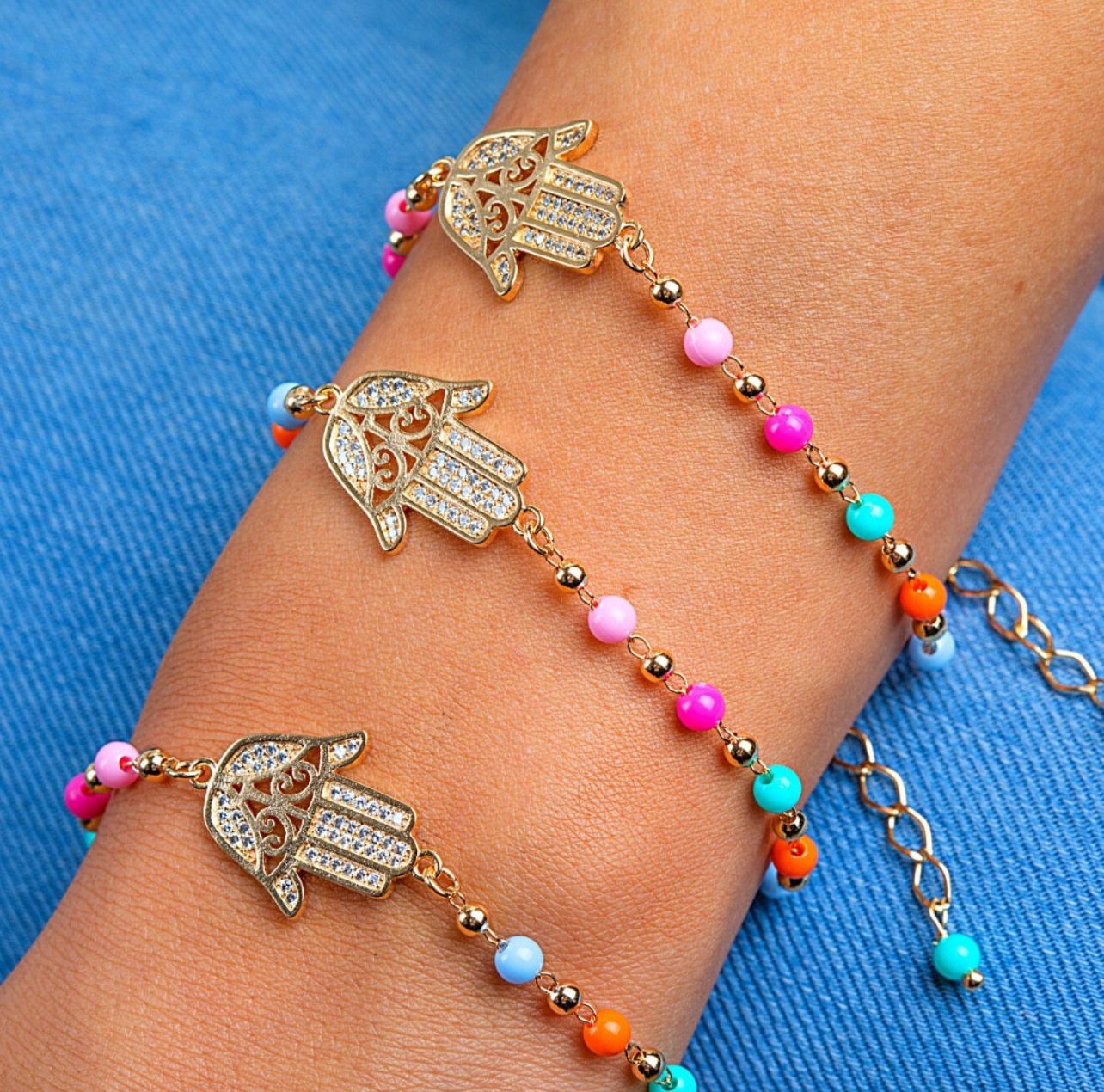 Fatima Hand Beaded Bracelets