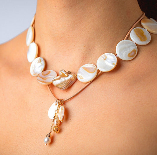 Mix and Match 2 Type Freshwater Pearls Necklaces