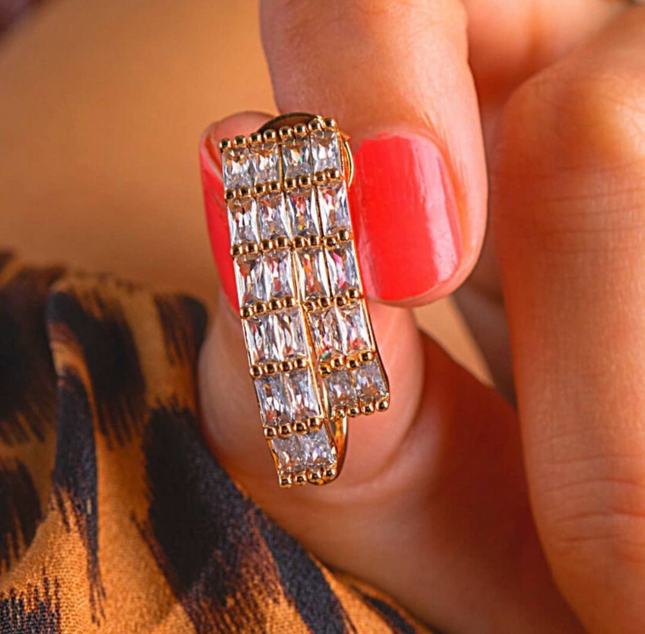 Swarovski Drop Earrings on Gold Plated