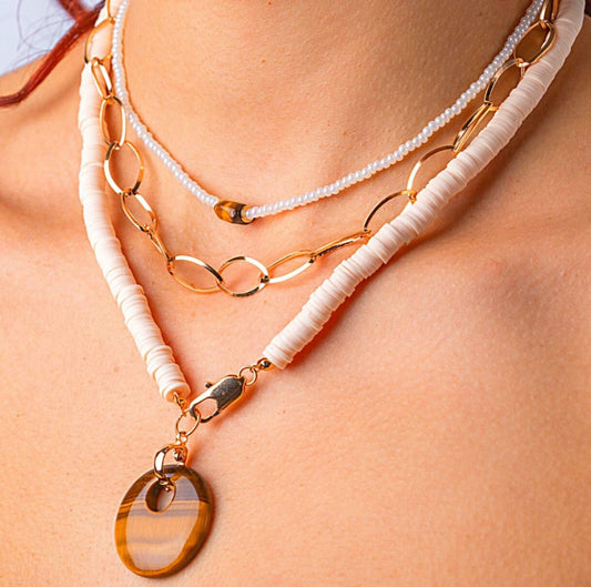Mix and Match 3 Type Necklaces with Tiger Eye Stones